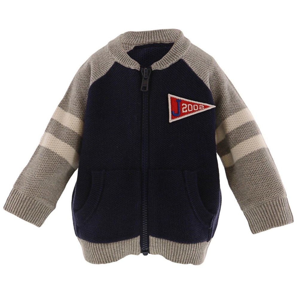 JANIE AND JACK ZIP UP CARDIGAN SIZE 4
